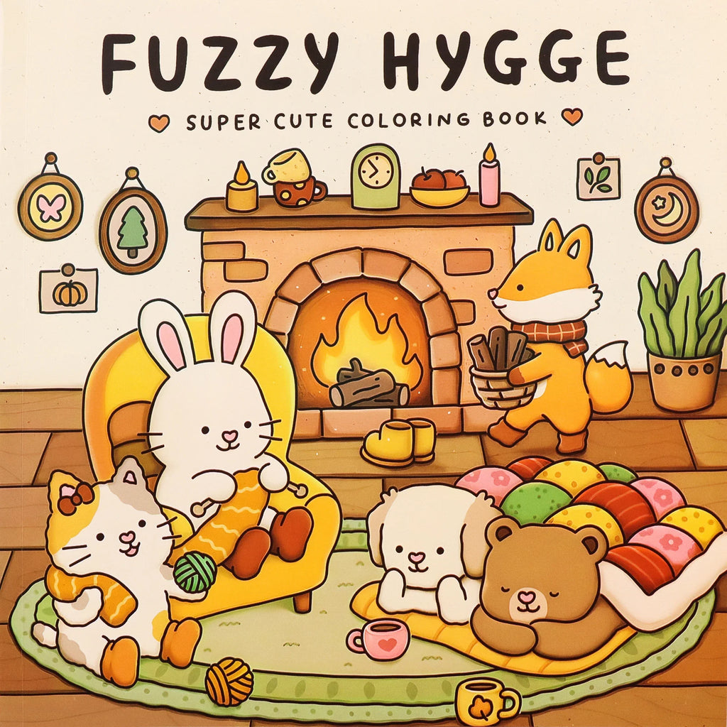 Halloween Coloring Book COZY FRIENDS Adults Teens Featuring Adorable