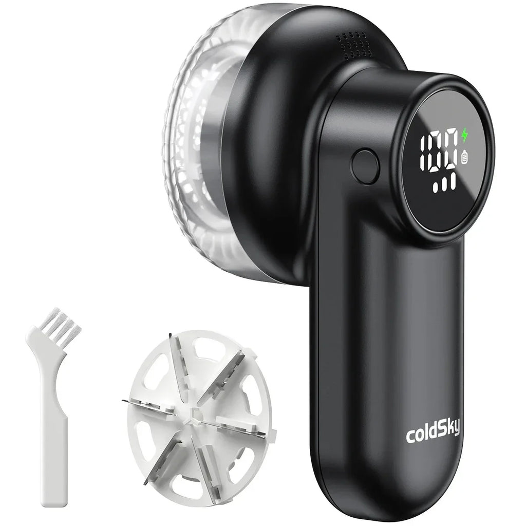 Rechargeable Electric Lint Shaver with Digital Screen | Defuzzer