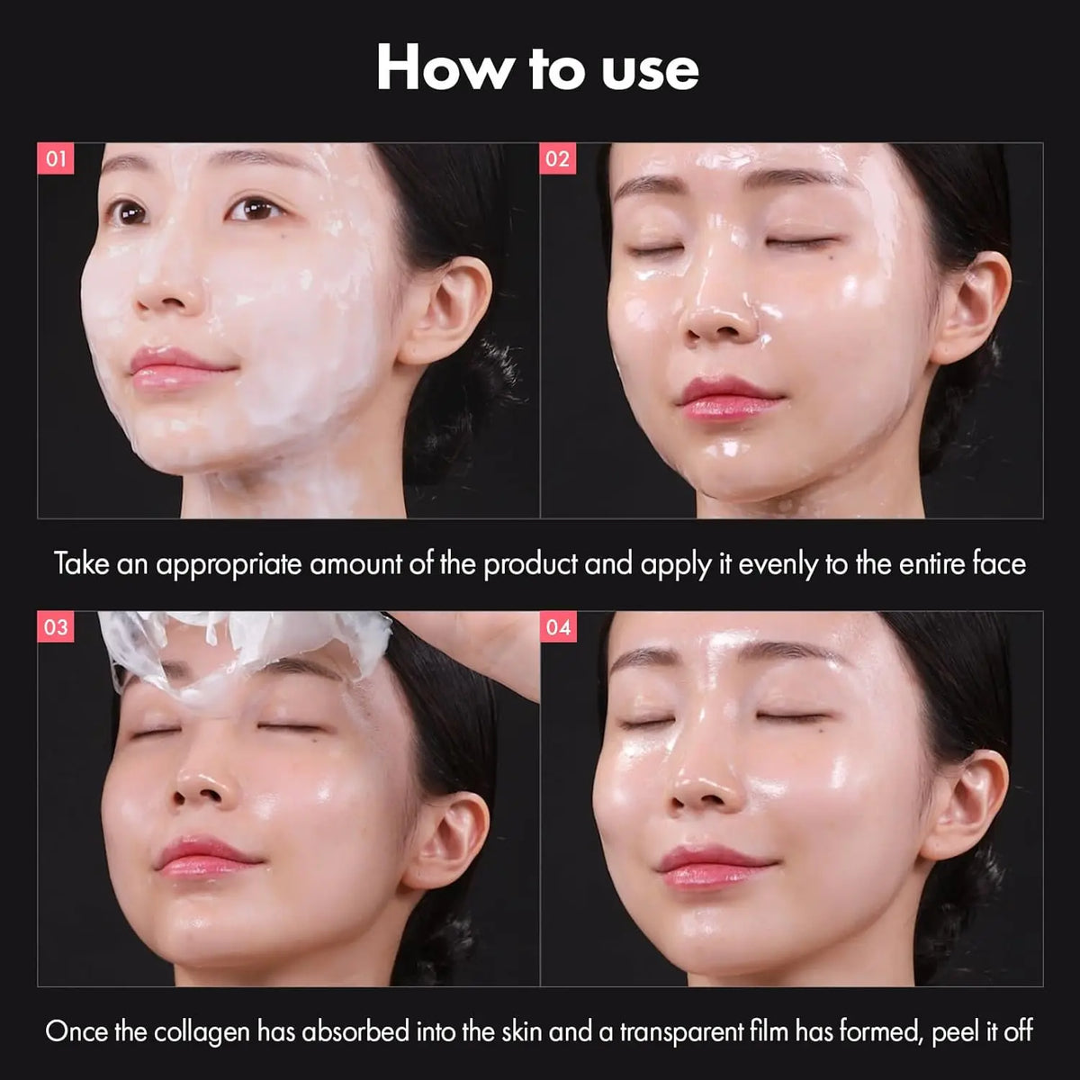 Real Collagen Fit Wrapping Mask 670 000ppm Peel Off Facial Elasticity