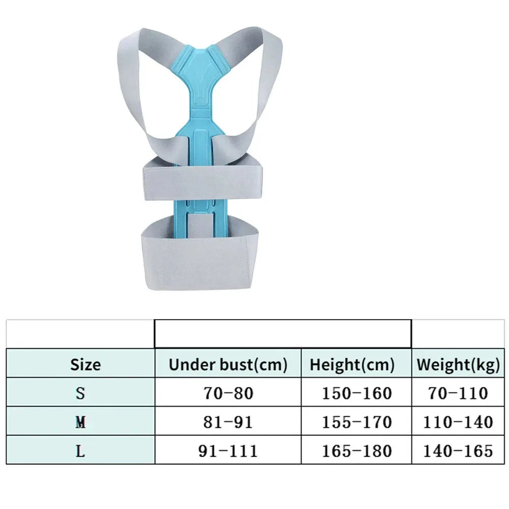 Adjustable Posture Corrector – Upper Back & Shoulder Brace