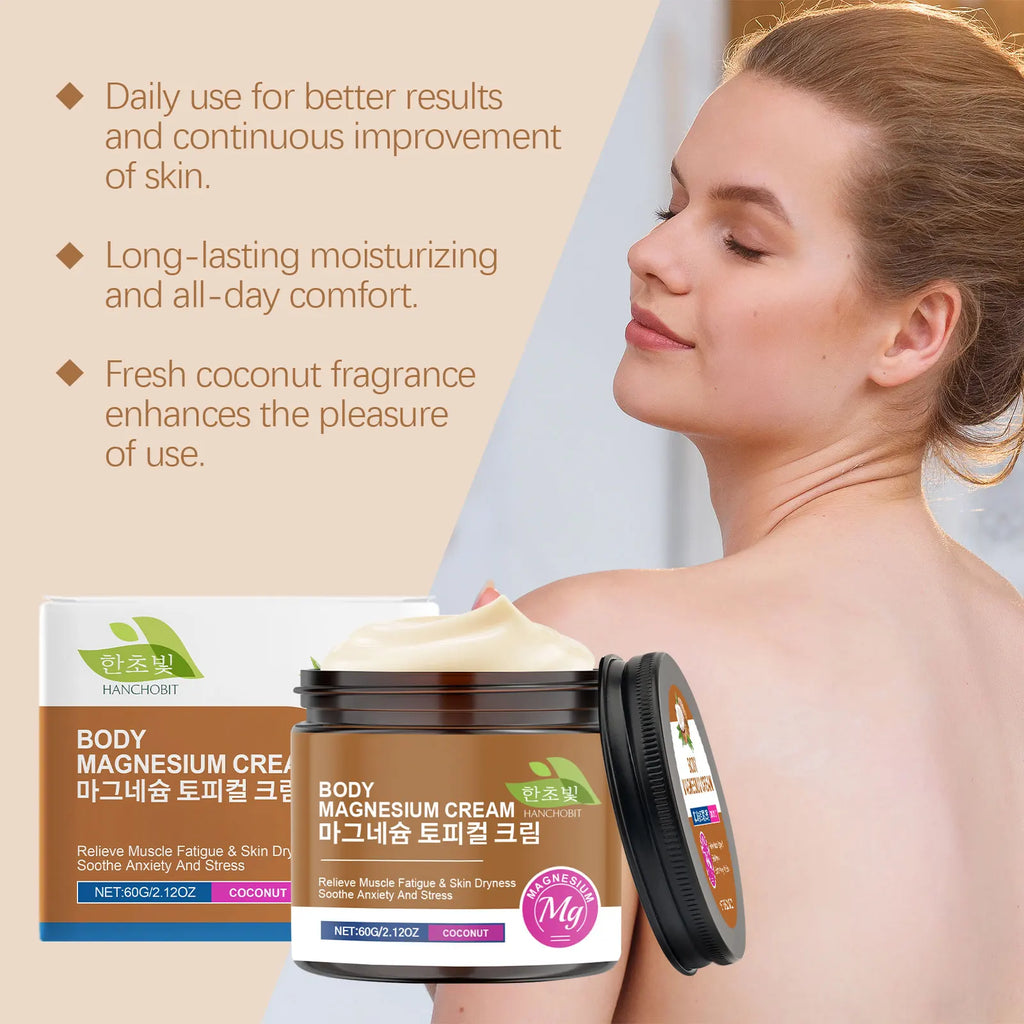 Magnesium Energy Care Cream – Coconut Body Moisturizer 60g