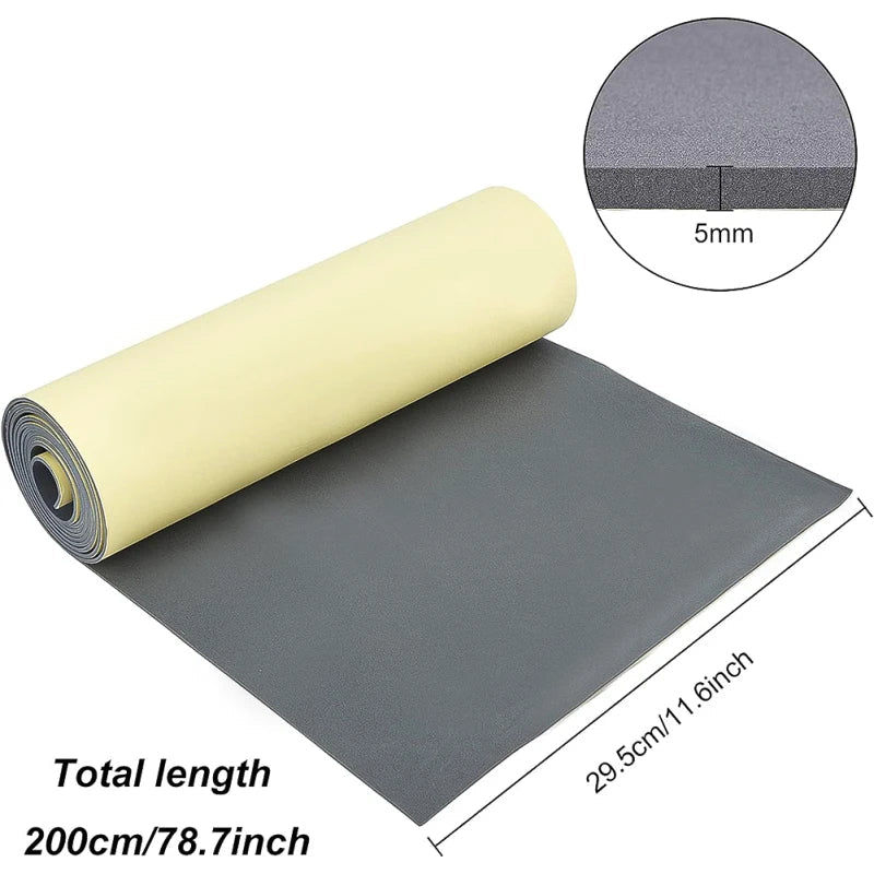 10PCS Self-Adhesive Black Foam Sheets 1mm | Craft & Protection