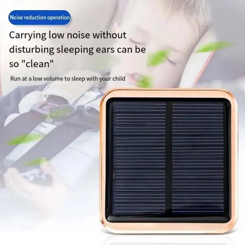 Solar USB Car Air Purifier – Negative Ion Odor Eliminator