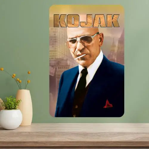 Kojak Classic TV Show Metal Poster Sign – Retro Wall Décor