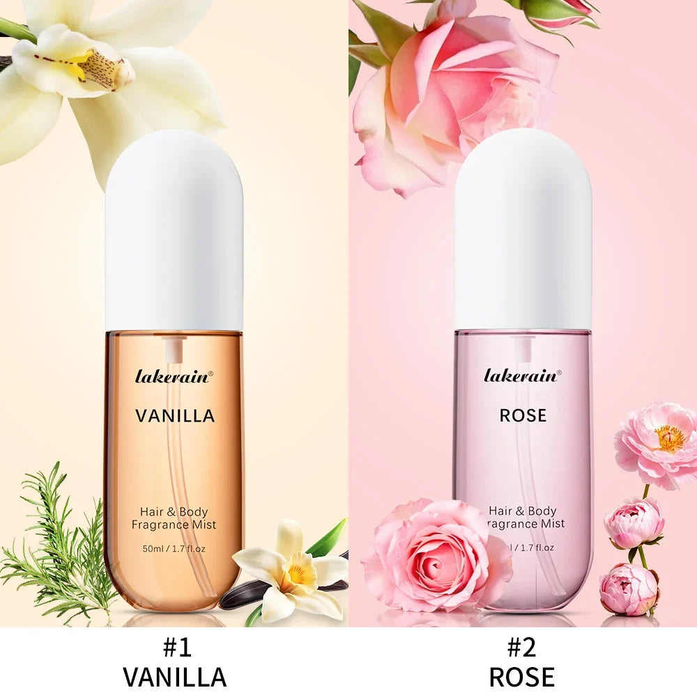 Vanilla Rose Hair & Body Fragrance Mist – 2 Pack 50ml Spray