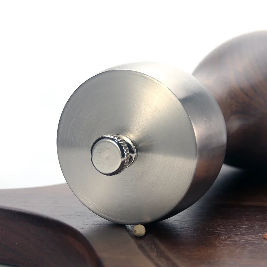 Premium Beech Pepper Mill Salt Grinder Precision Carbon Steel Rotor
