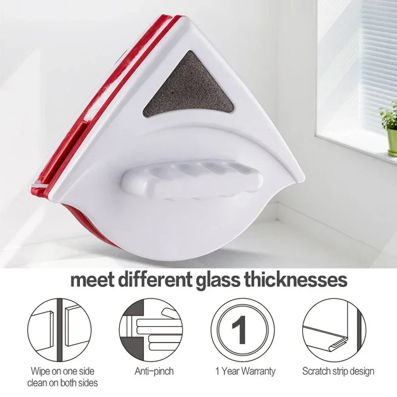 Magnetic Double-Sided Window Cleaner | Auto Water Discharge