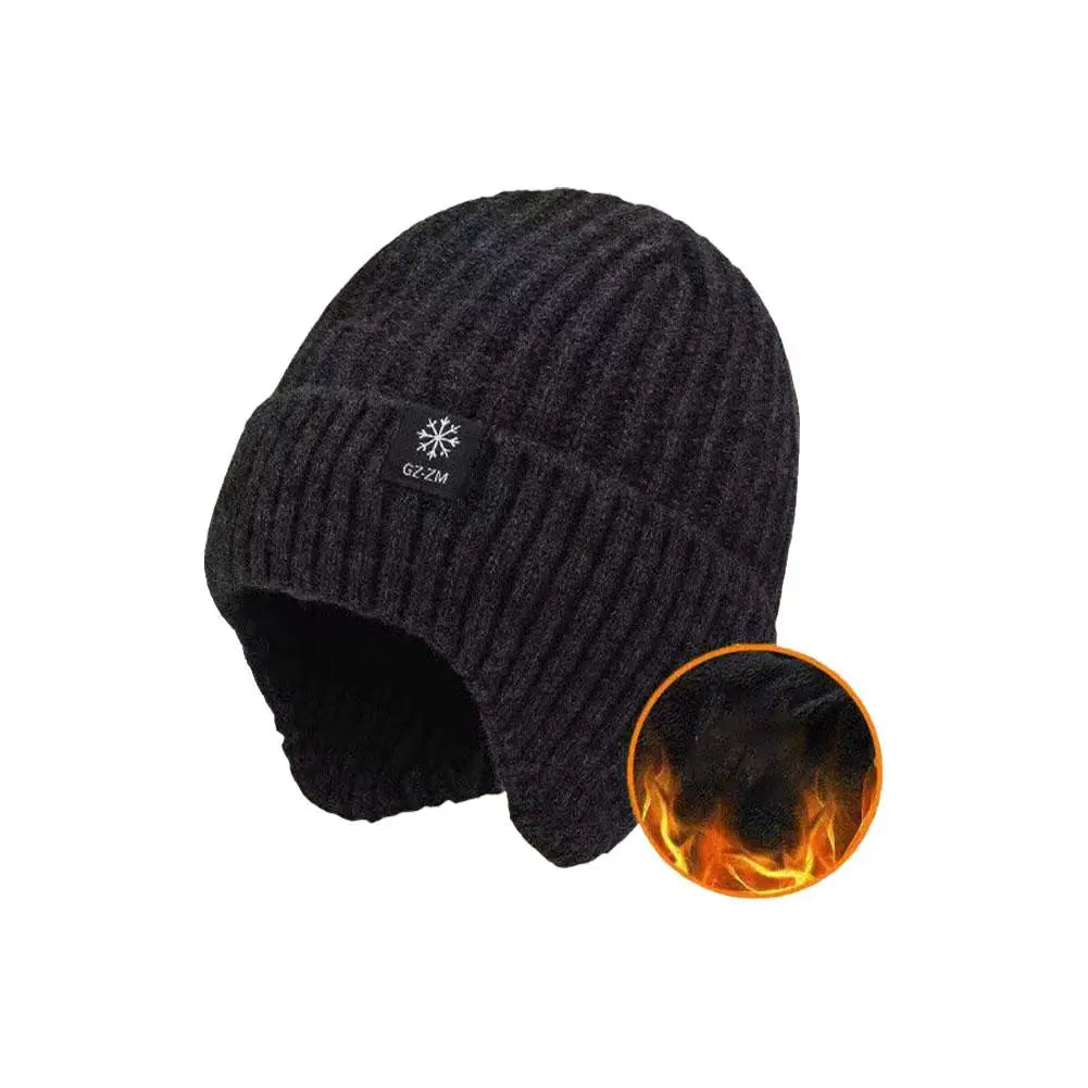 Winter Keep Warm Knitted Fabric Hat Adult Unisex Skullies Beanies
