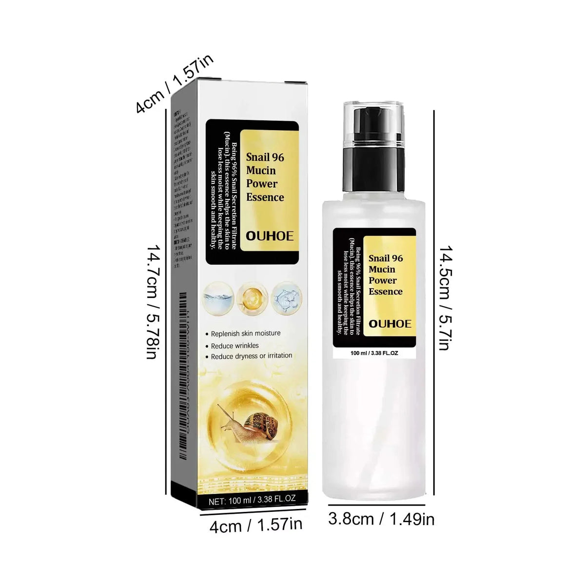 Snail Mucin Peptide Essence – Hyaluronic Acid Skin Serum