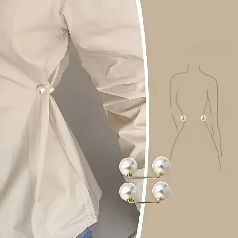 8-Pack Pearl Non-Slip Safety Pins – Dress, Scarf & Collar