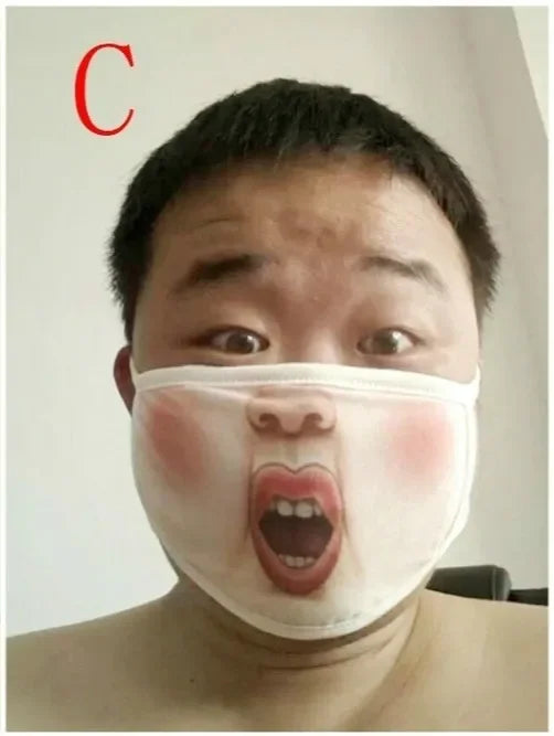 3D Puppy Face Mask – Soft Cotton Funny Unisex Animal Mouth Mask
