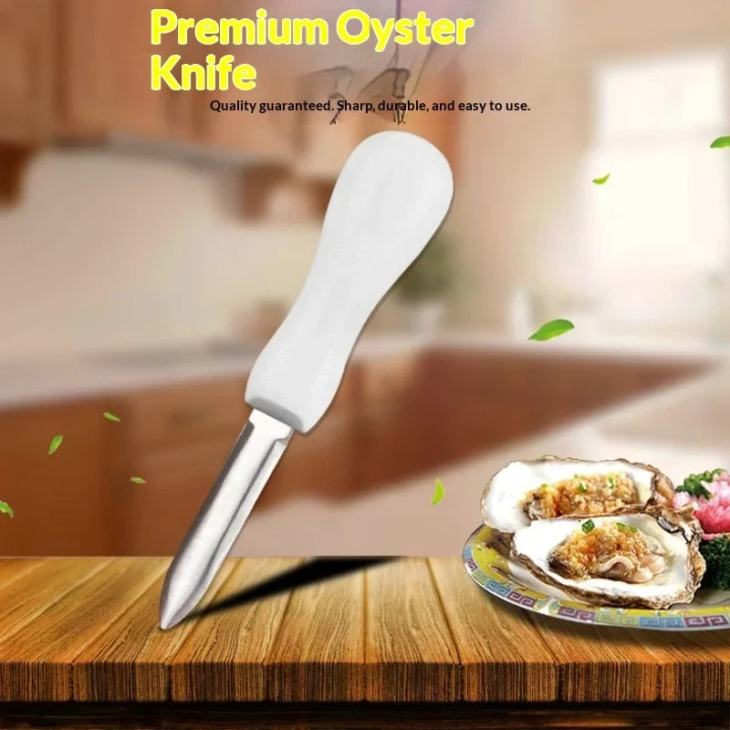 Stainless Steel Oyster Knife Anti Slip Handle Thickened Scallop