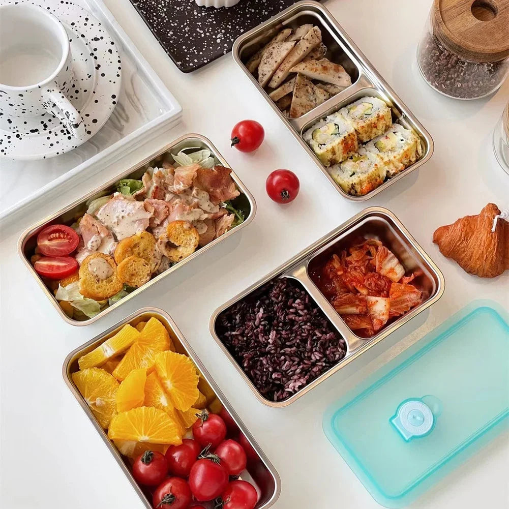 Stainless Steel Double Compartment Bento Lunch Box | 1200ml