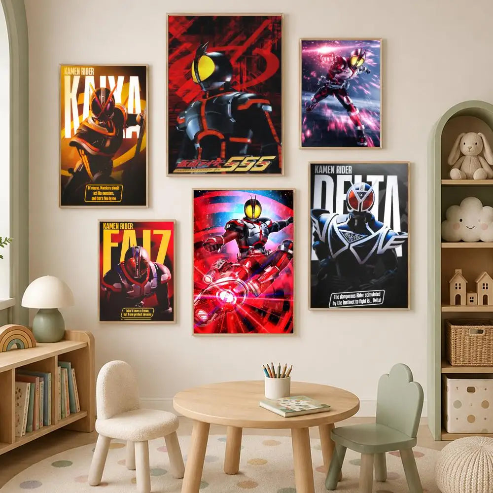 Kamen Rider Faiz 555 HD Self-Stick Wall Art Poster – Waterproof
