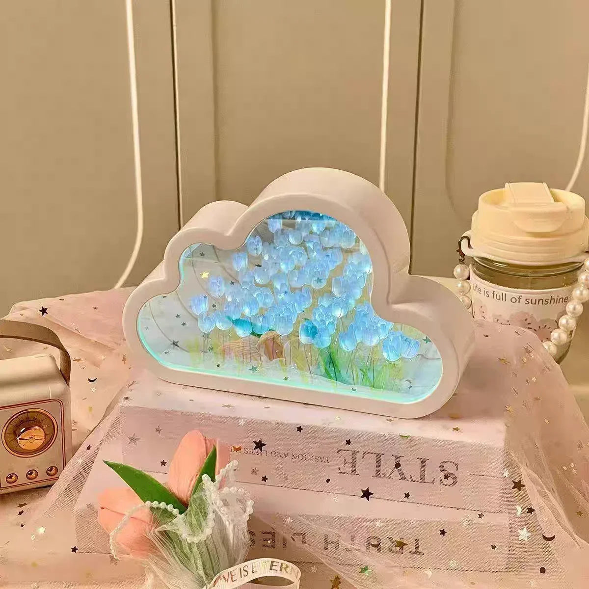 Cloud Tulip DIY Nightlight Kit – Romantic Mirror Atmosphere Lamp