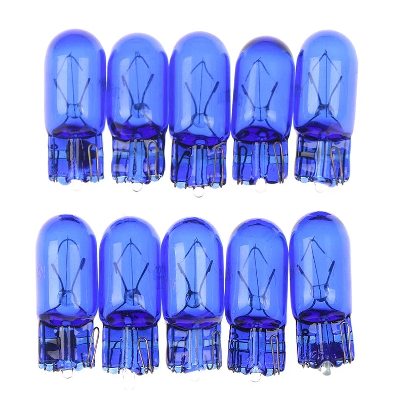 Car Halogen W5W T10 168 Wedges 12V 5W Xenon Signal Lamp 6000K White