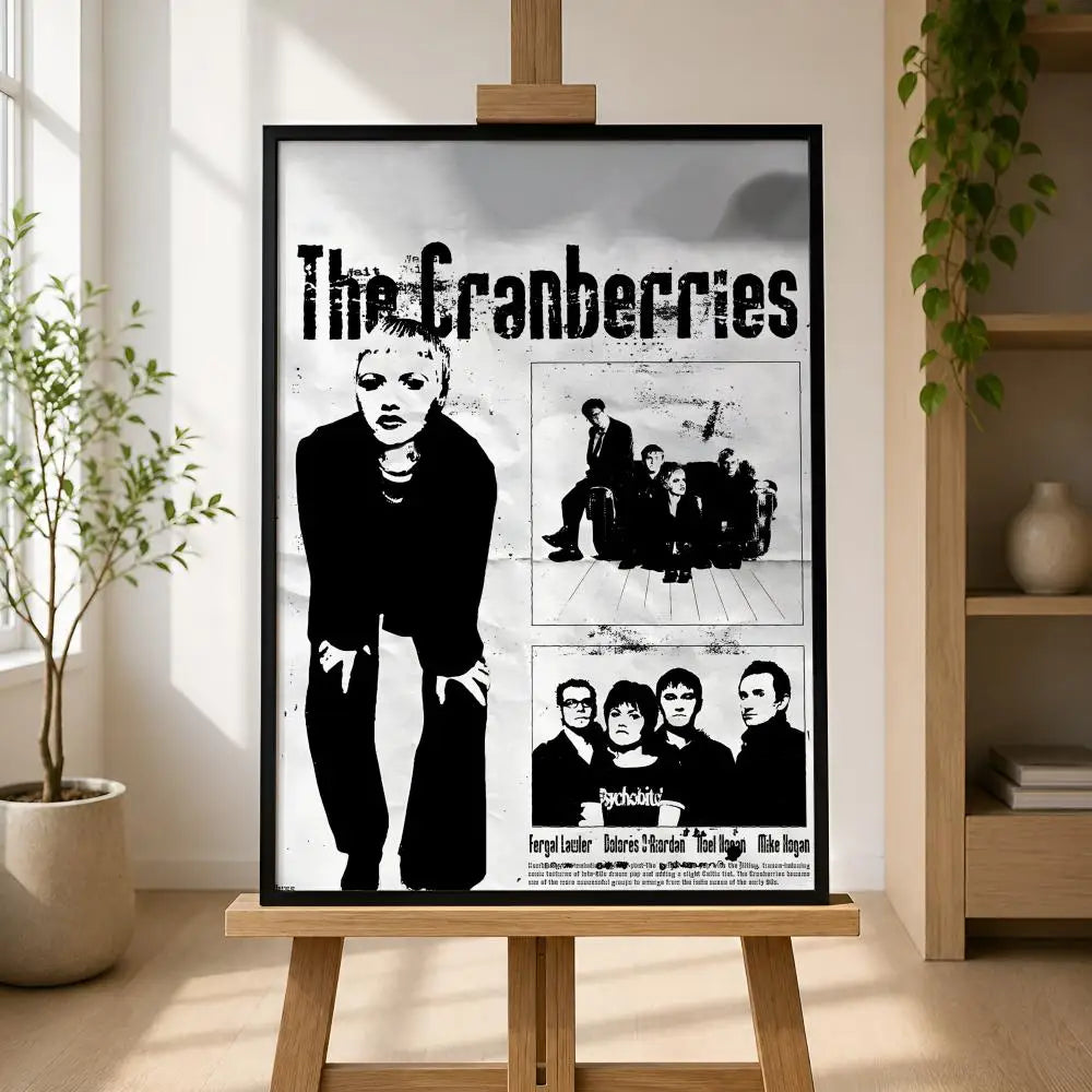 The Cranberries Peel-and-Stick PVC Wall Poster – HD Music Art