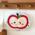 Apple Hand Towel – Cute Coral Velvet Quick-Dry Hanging Towel