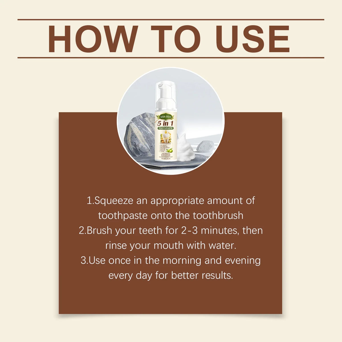 Olive Charcoal Toothpaste – Whitening & Deep Clean 60ml