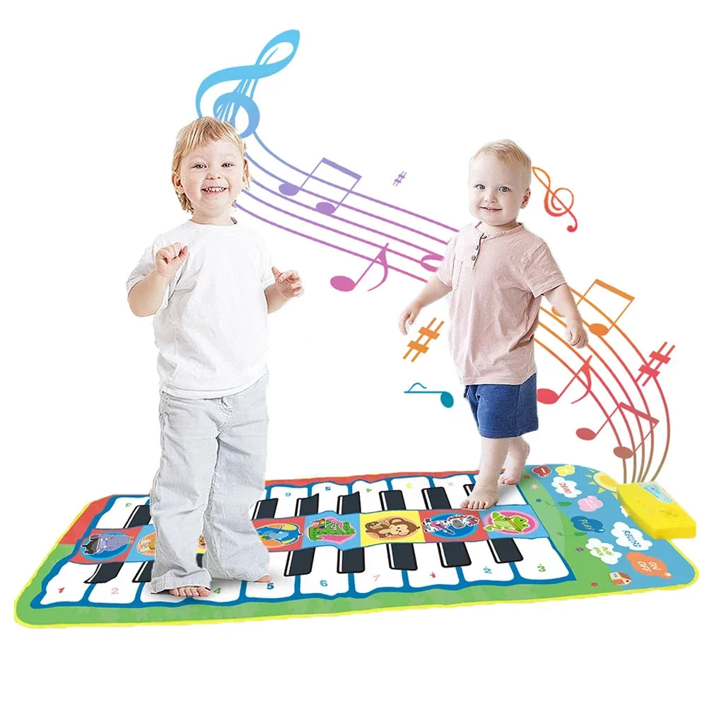 Kids Musical Piano Mat Toddle Dance Duet Keyboard Play 20 Keys 5 Paly