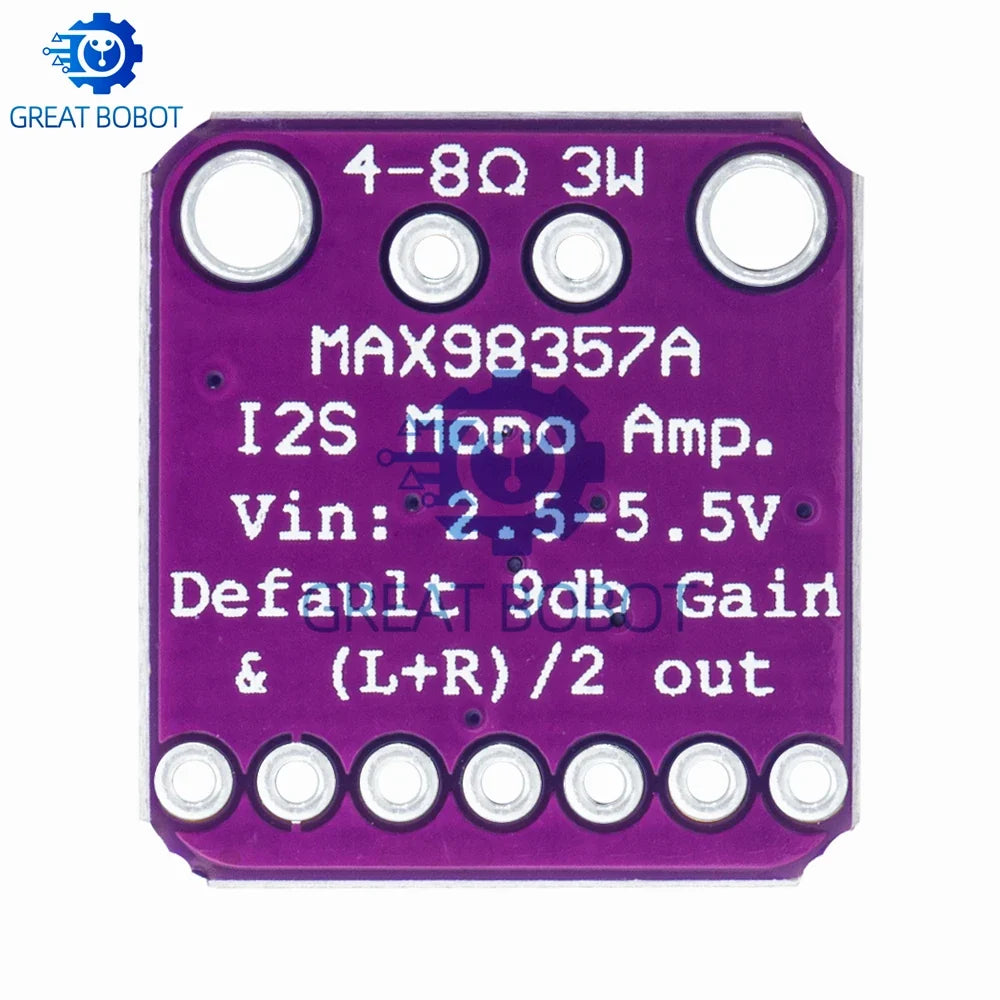 MAX98357 3W Class D I2S DAC Amplifier Breakout Board