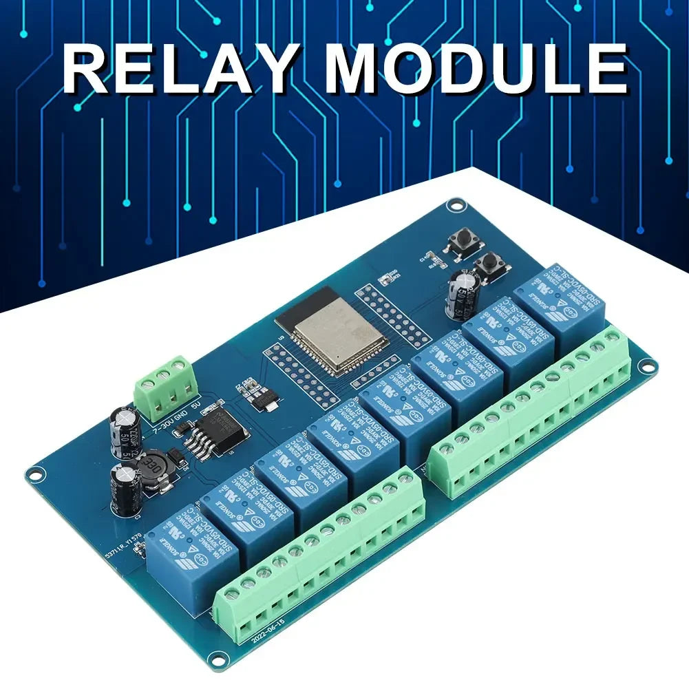 ESP32 WiFi Bluetooth BLE Relay Module – 1/2/8 Channel Dev Board