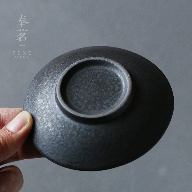 Ceramic Coasters Japanese Heat-resistant Non-slip Mats Tea Cup