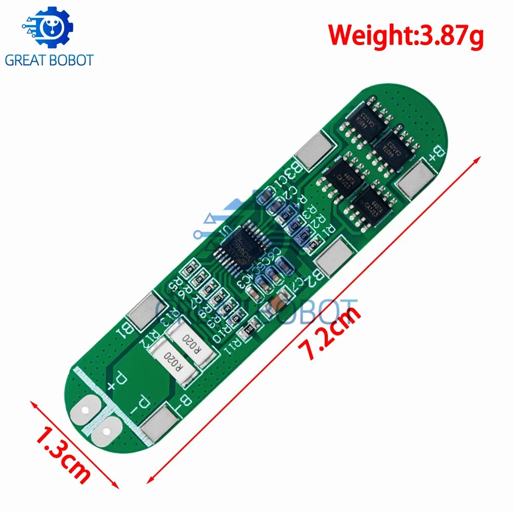 4S 14.8V 12A Li-Ion Battery Charger Board for 18650 Cells