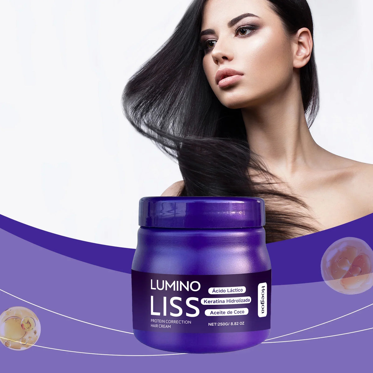 Keratin Protein Hair Straightening Smoothing Cream 250g