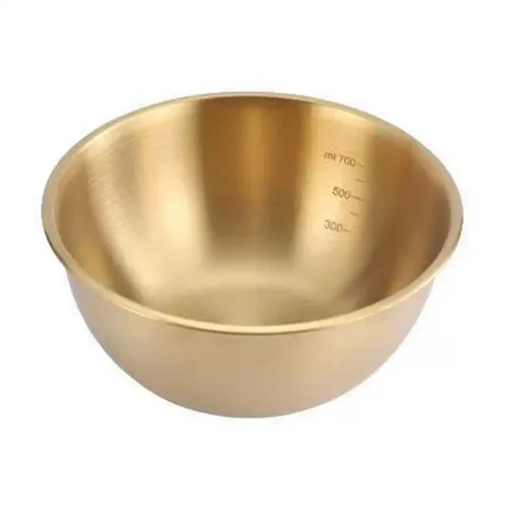 Korean 304 Stainless Steel Bowl Food Grade Round Mixing Salad