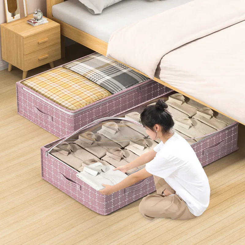 Under Bed Storage Bag with Clear Window | Large Organizer