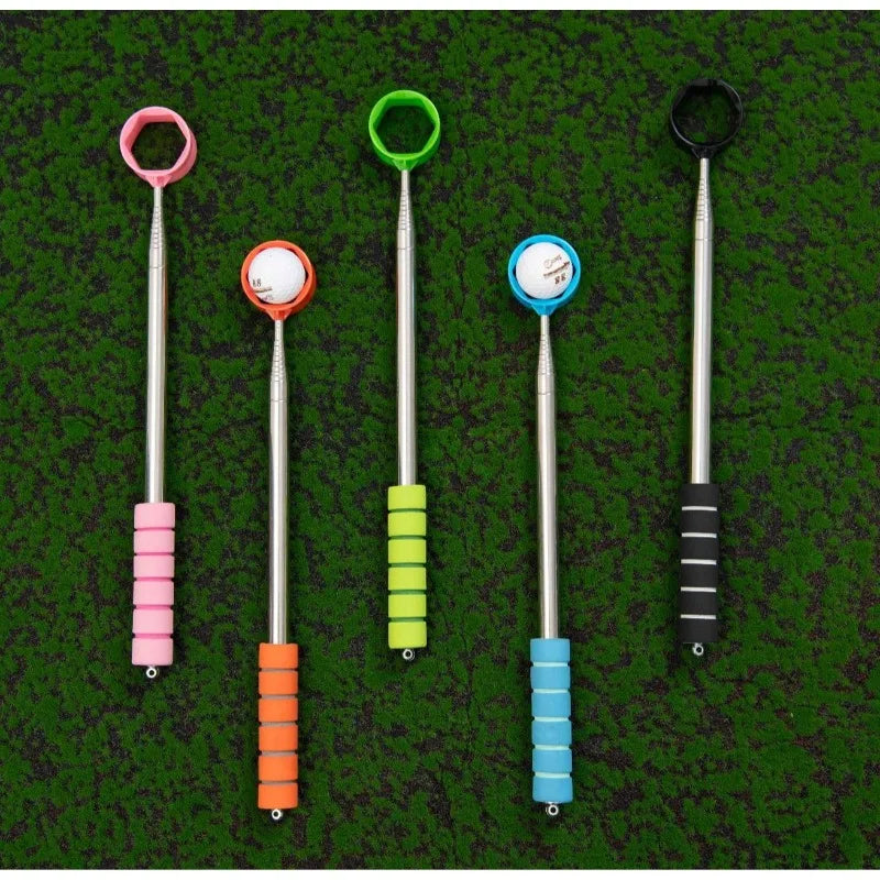Telescopic Golf Ball Retriever – Extendable Stainless Grabber