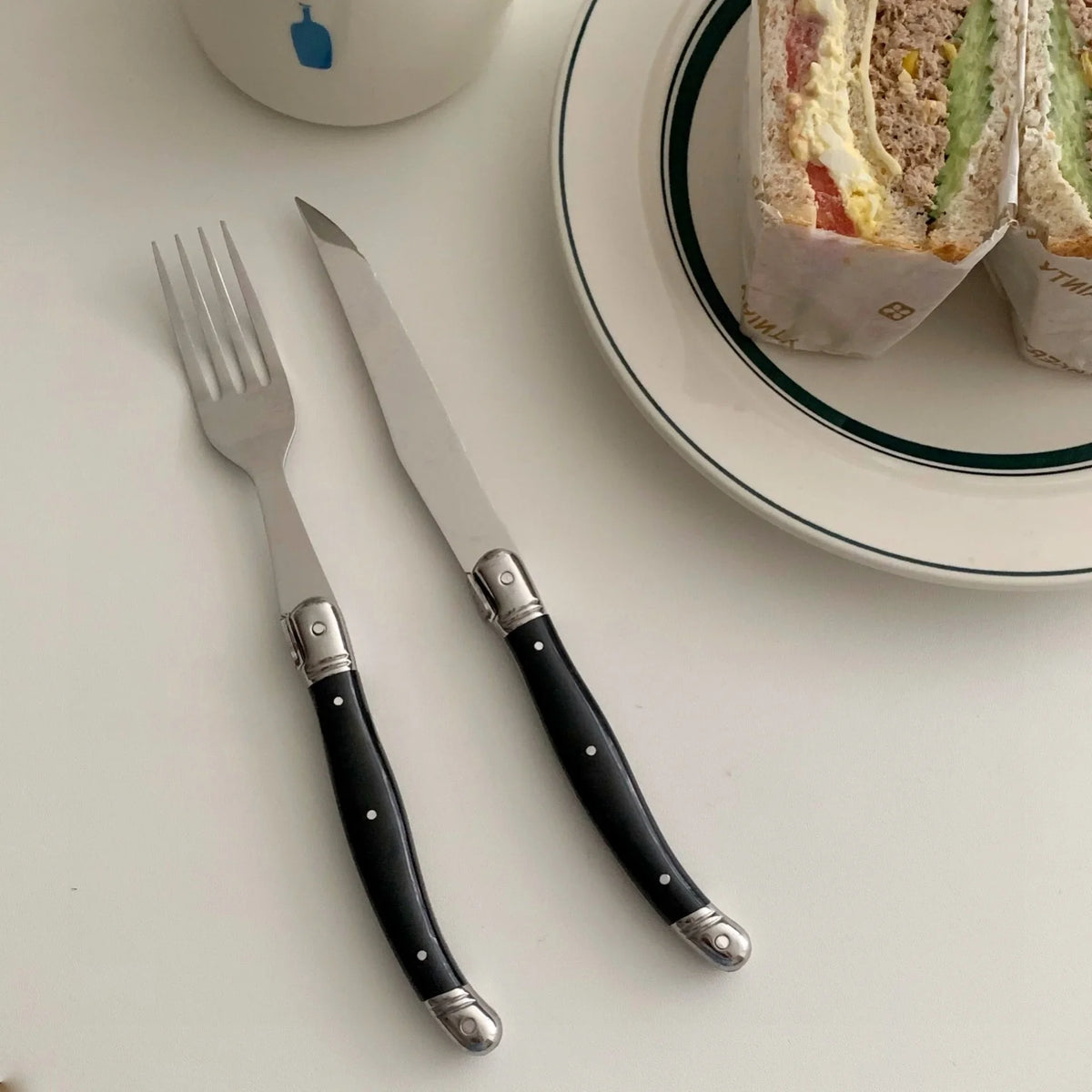 Serrated Steak Knife & Fork Set – 4/6/8 Pc Laguiole Cutlery