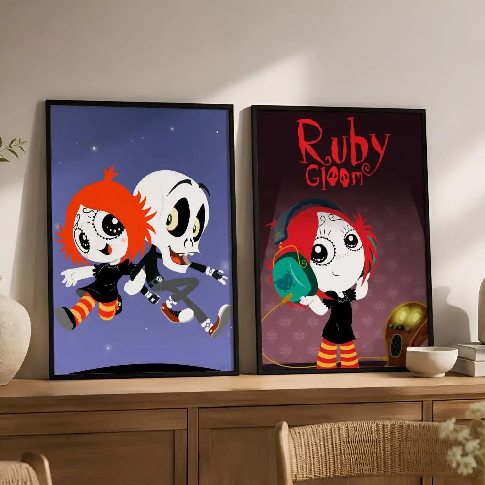 Ruby Gloom Waterproof PVC Wall Poster – Peel & Stick HD Art