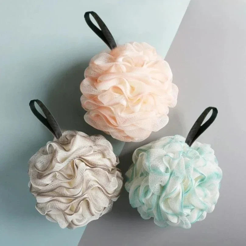Soft Lace Bath Sponge Loofah Ball – Exfoliating Scrubber