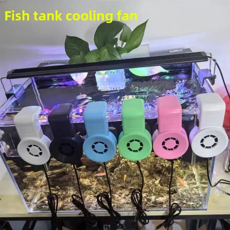 Mini USB Aquarium Cooling Fan with Temperature Controller