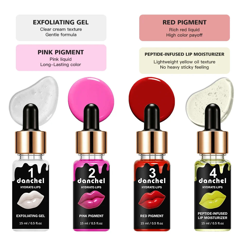 4-in-1 Lip Care Set – Exfoliate, Color & Nourish | 60ml