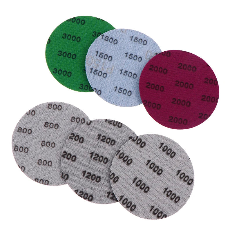 30Pcs 3-Inch Wet Dry Sanding Discs 800–3000 Grit Hook & Loop