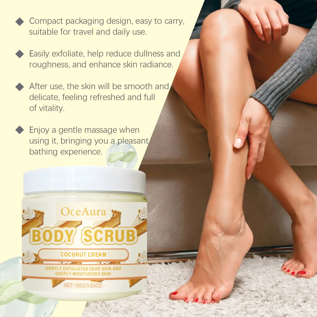 OceAura Body Scrub Cream – Exfoliate, Brighten & Hydrate