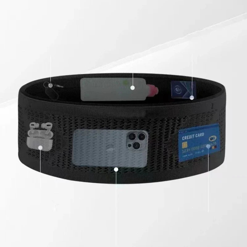 Unisex Running Waist Pack – Lightweight Nylon Gym Belt Bag