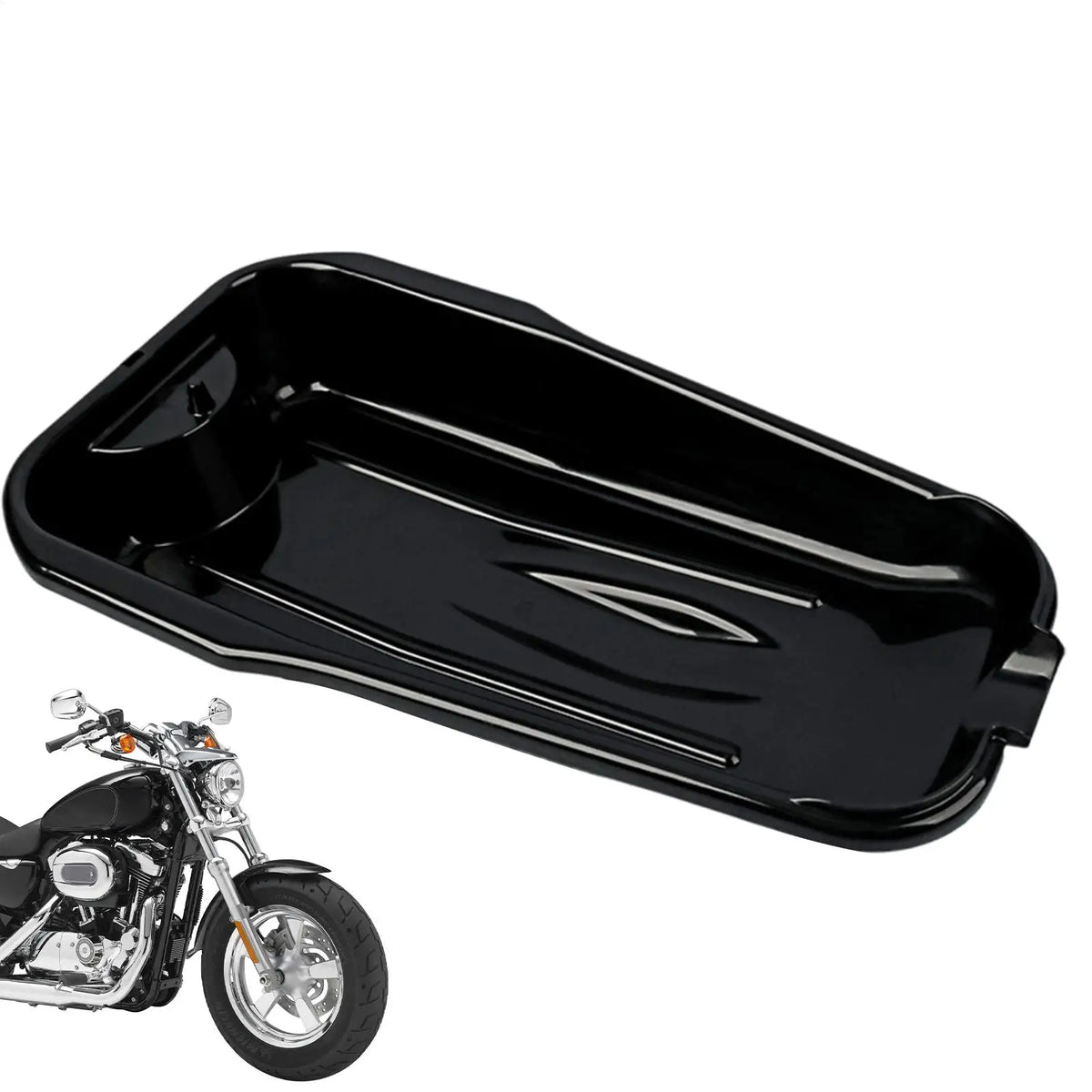 Motorcycle & Car Oil Drain Pan – Leak-Proof Wide-Mouth Basin