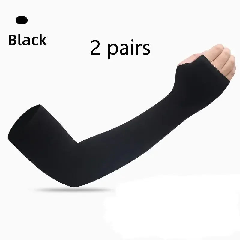 UV Arm Sleeves for Cycling & Driving – 2 Pairs | Sun Cover