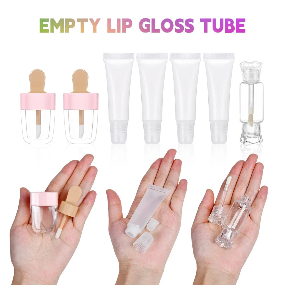 DIY Lip Gloss Making Kit – Glitter & Moisturizing Set for Girls
