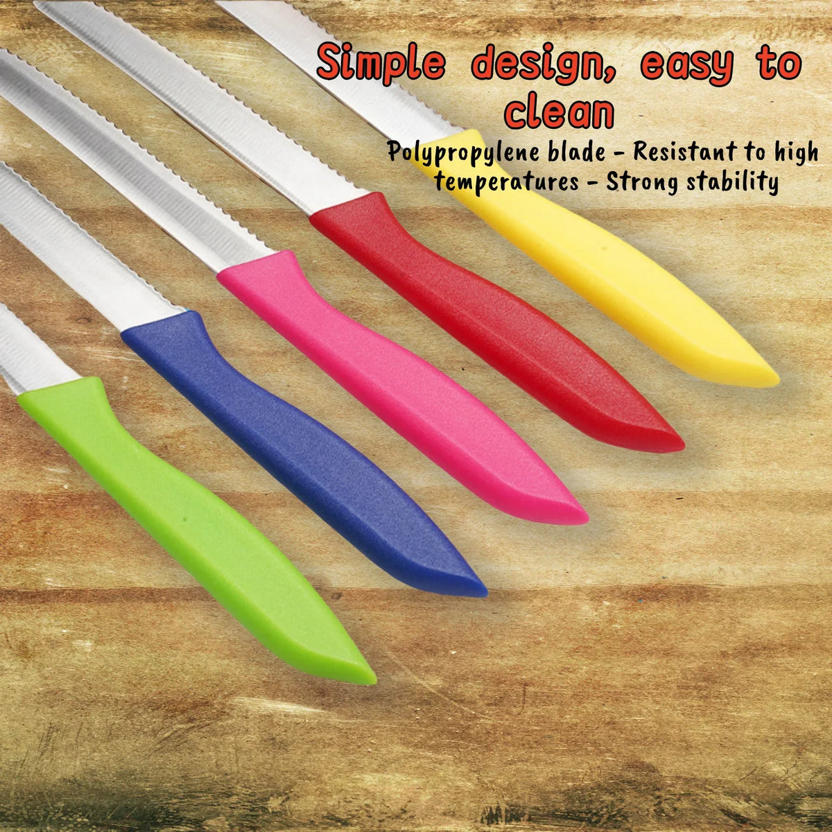 Serrated Steak & Bread Knife – Stainless Steel Multifunctional