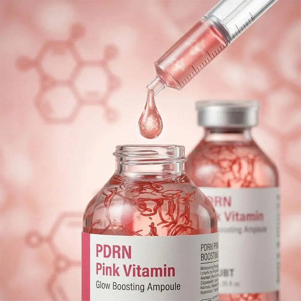 PDRN Pink Glow Ampoule – Collagen, Peptide & Hyaluronic Acid