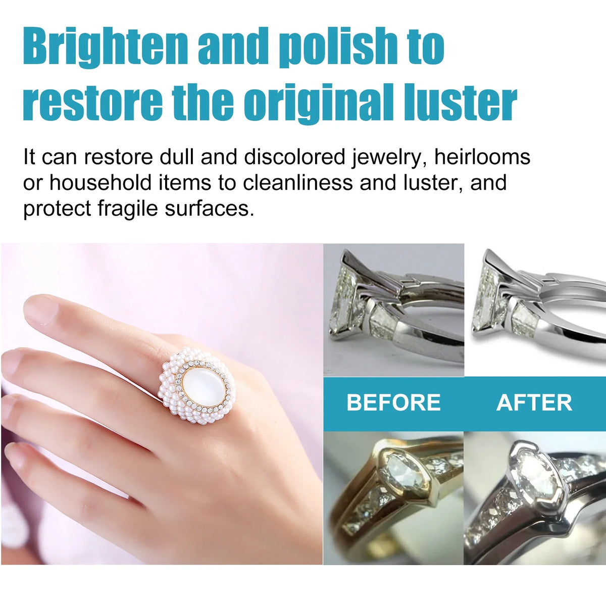 Jue-Fish 100ml Jewelry Cleaner Spray | Shine & Anti-Oxidation