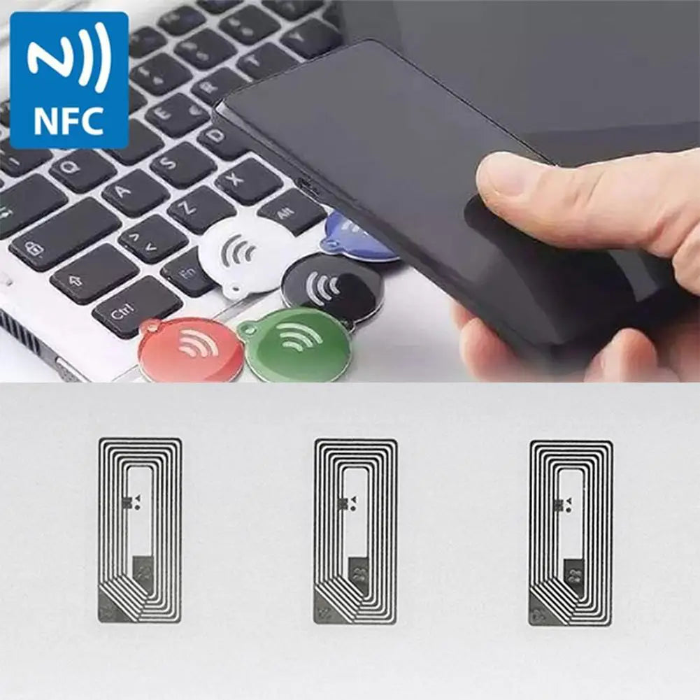 10pcs NFC NTAG213 Sticker Tags 13.56MHz Wet Inlay Labels