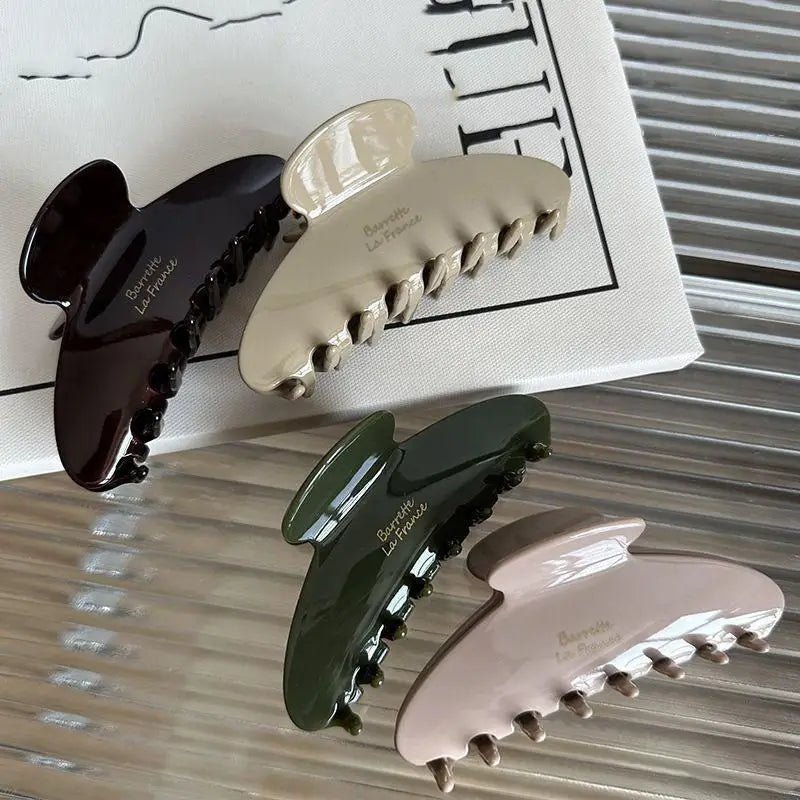 Large Acetate Hair Claw Clip – Retro Korean Shark Clip