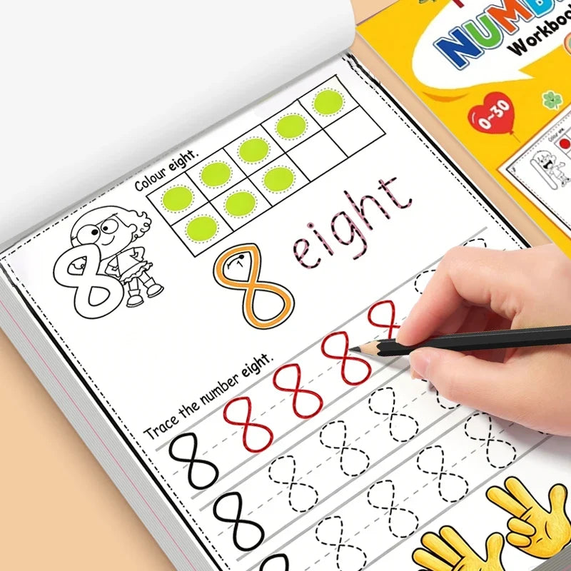 0-30 Digital Specialized Workbook Focusing Practice Correct Writing