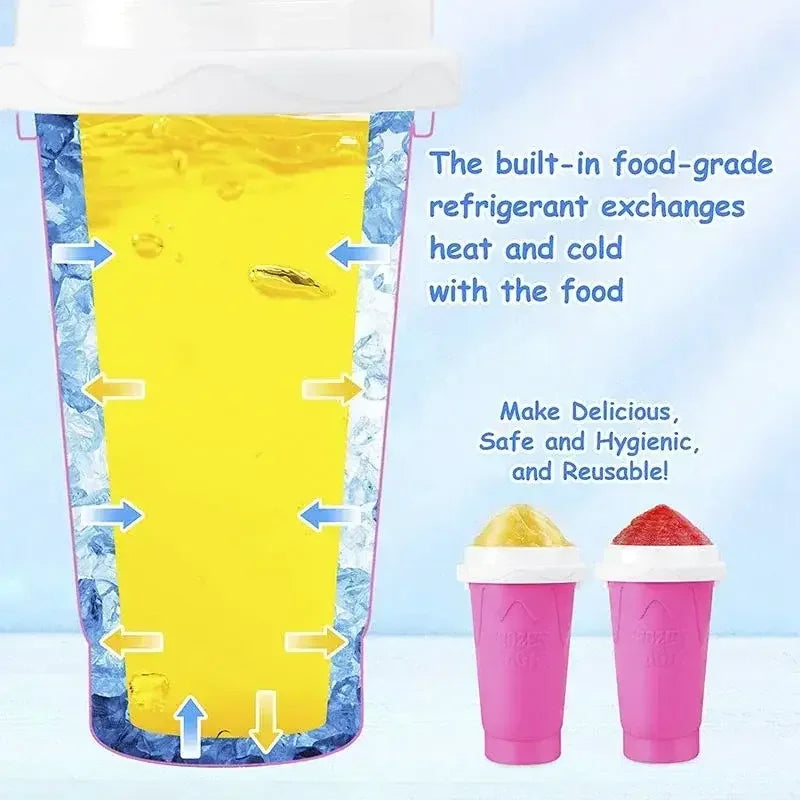 Quick-frozen Slushy Maker Cup Large Capacity Homemade Smoothies Juice